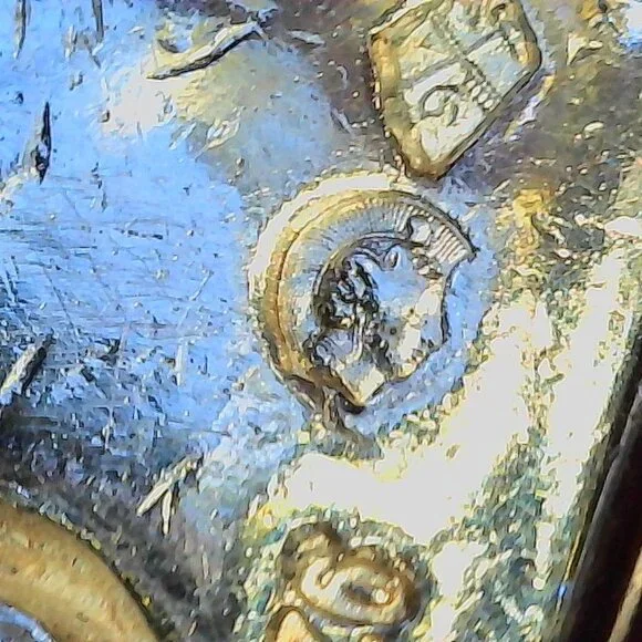 Chanel Sterling Silver Logo Engraved‎ Half Hoop Clip On Earrings Authenticated - Picture 10 of 16